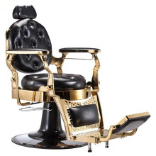 Luxury Heavy Duty Hydraulic Man Barber Chair Salon Styling Chair Gold Barber Chair